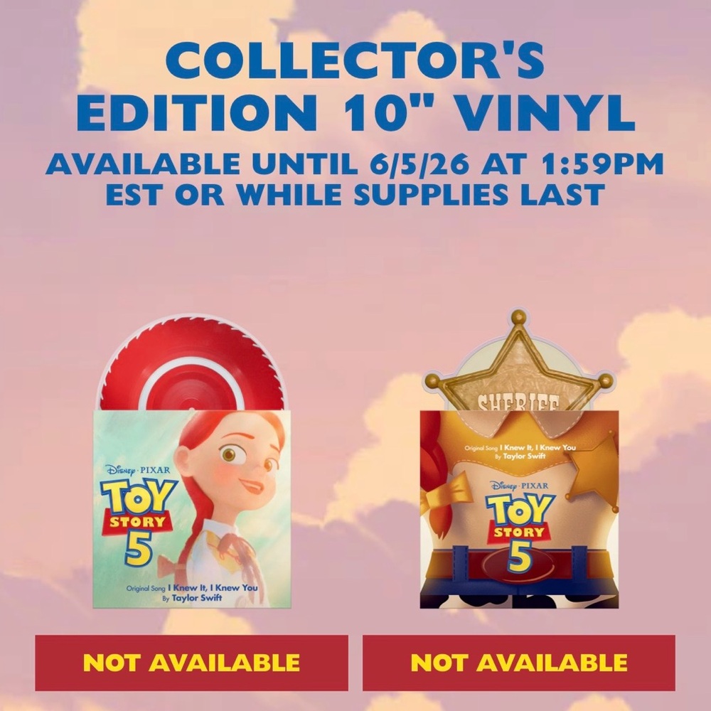 SEALED Taylor Swift - Disney Pixar Jessie Toy Story 5 Viral Sold Out Vinyls!🤠